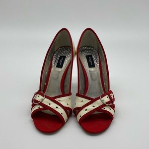 Baldan open toe pumps